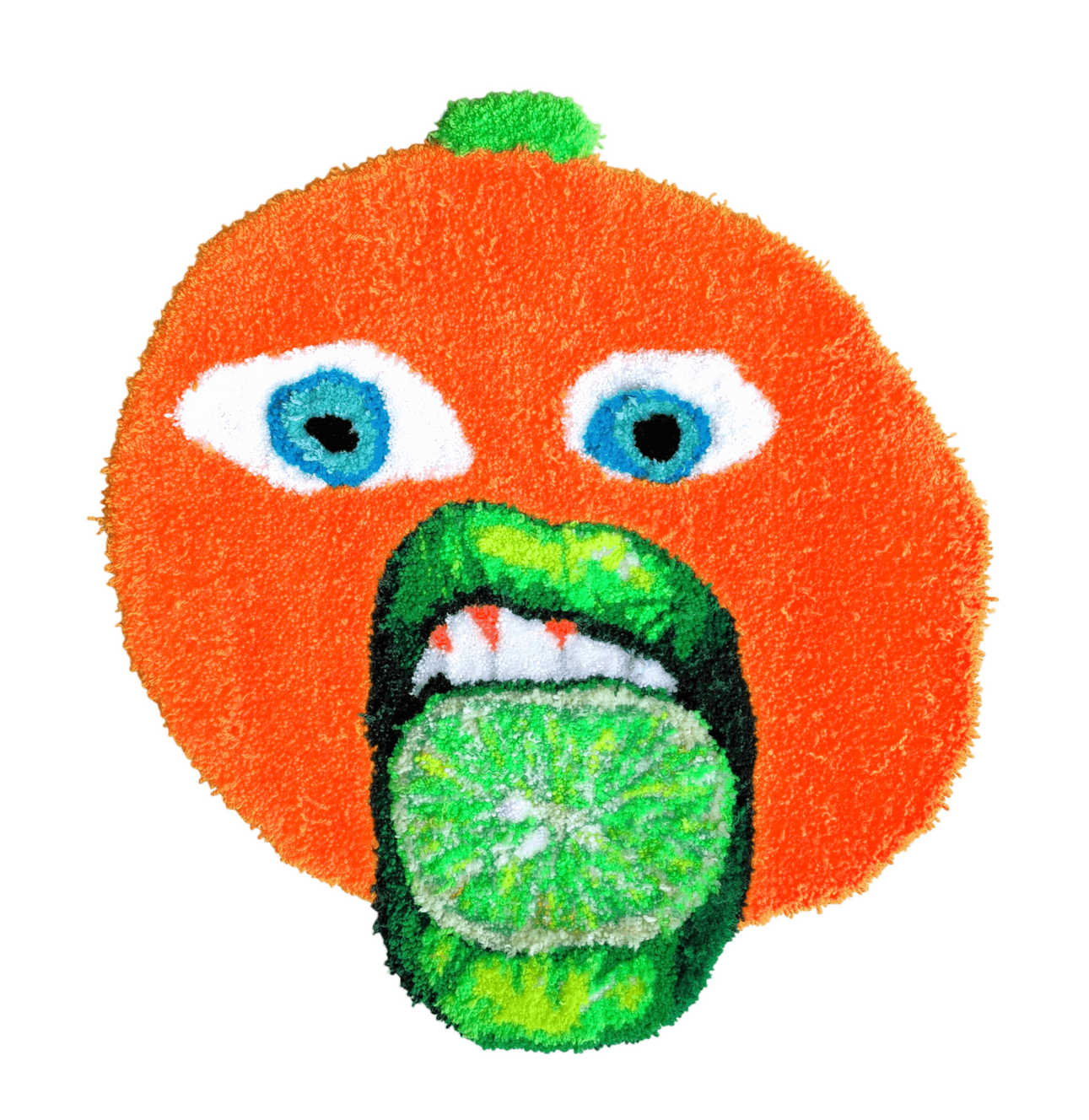 'Annoying Orange with lime lips' by Elena Ooijman